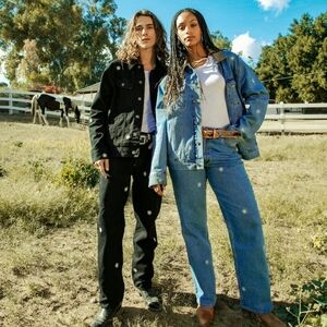 The Hundreds x Lee Unisex 32 x 32 Storm Rider daisy embroidered work pants